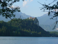 Bled - hrad z druhej strany.