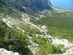 serpentnky - vpravo hore trocha vidie cestu do Medugoria