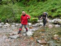 Brod�me potok v �dol� Coire Gabhail